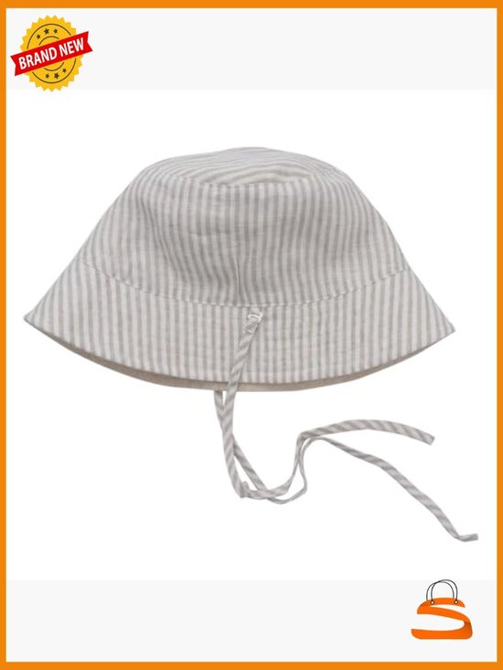 100% Linen Reversible Bucket Hat for Women Packable Sun Hat main image 7